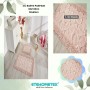 ÇAPA HOME PAMUK 2'Lİ BANYO PASPASI YAPRAK DESEN PUDRA 8696474231909